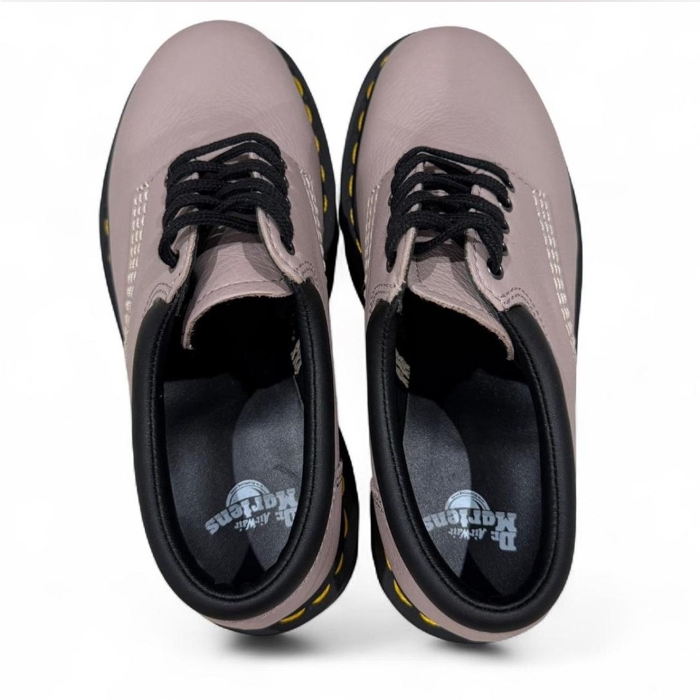 NEW Dr. Martens 8053 Pisa Leather Quad Platform Oxfords Lace-Up Vintage Taupe, 5 - Picture 7 of 10
